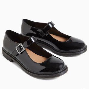 TORRID BLACK FAUX LEATHER MARY JANE OXFORD FLAT (WW) WOMEN'S SIZE 9.5